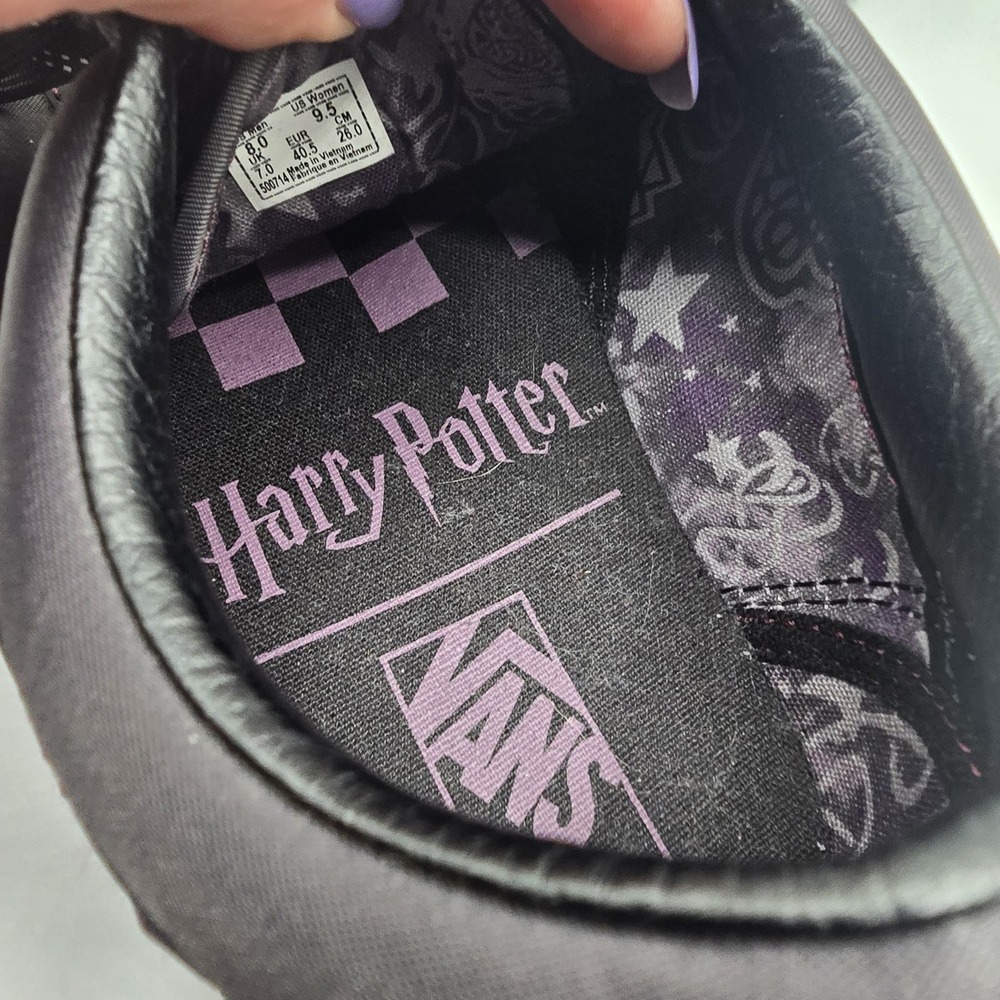 VANS Old Skool Harry Potter Deathly Hallows Black Men's Size 8 Women Size 9.5 - Picture 11 of 13